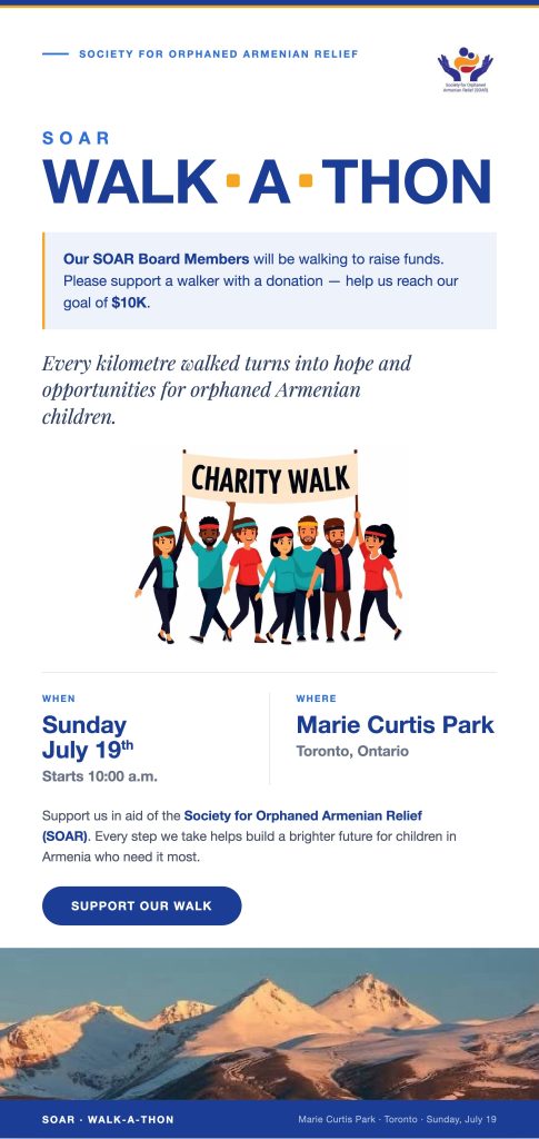 SOAR Walk-A-Thon Flyer